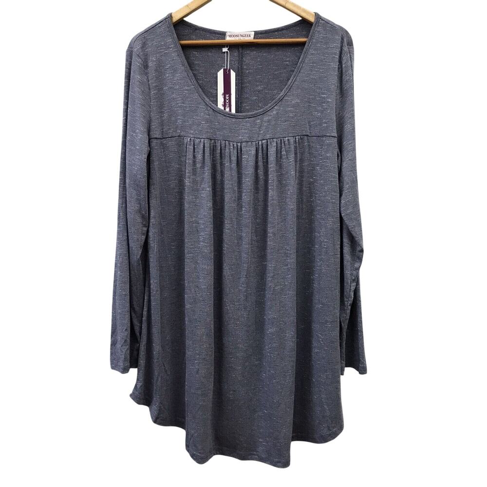Moosungeek Top Womens XXL Blue